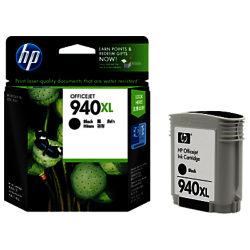 HP 940XL Officejet Printer Cartridge, Black, C4906AE